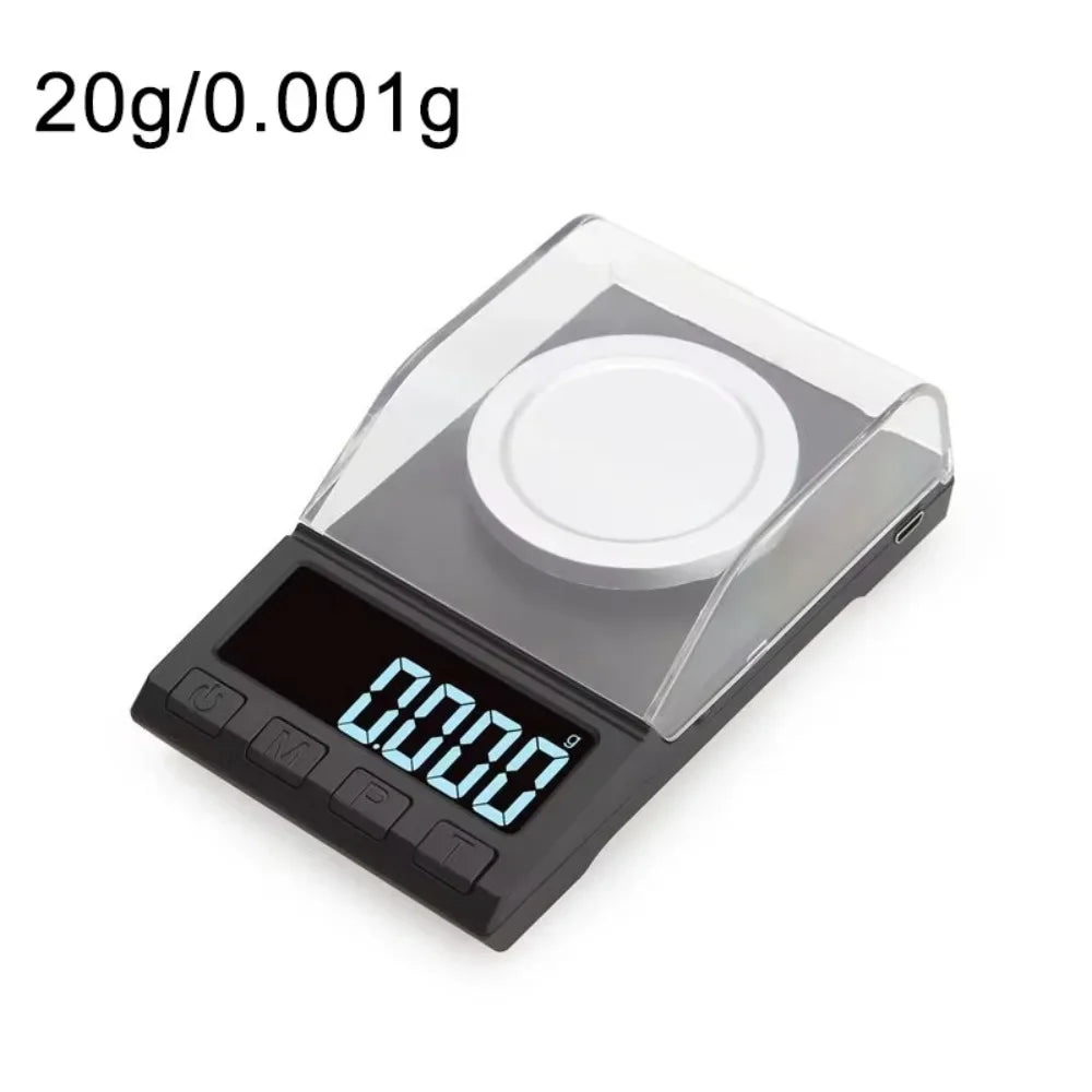 200g/100g/50g/20g/10g 0.001g Precision Digital Scale High Precision Portable Electronic Balance Scale Durable Dustproof Vue Style 2