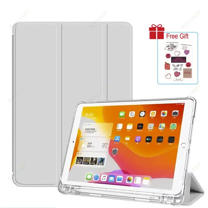 Ronnagar iPad Case with Pencil Holder – Pro, Air & All Gens iPad Folio Case Vue