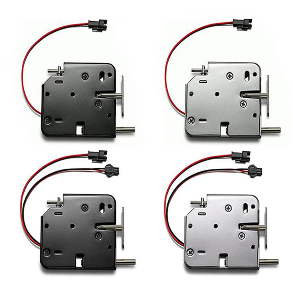 DC-12V electrical Lock Picks latch Electromagnetic Lock for Electronic Locker Smart Cabinet Lock with spring rod up to 330lbs Vue
