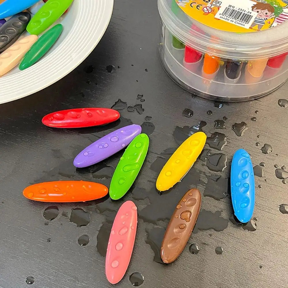 12 24 36 Colors Children Do Not Dirty Hands Plastic Crayon Creative
