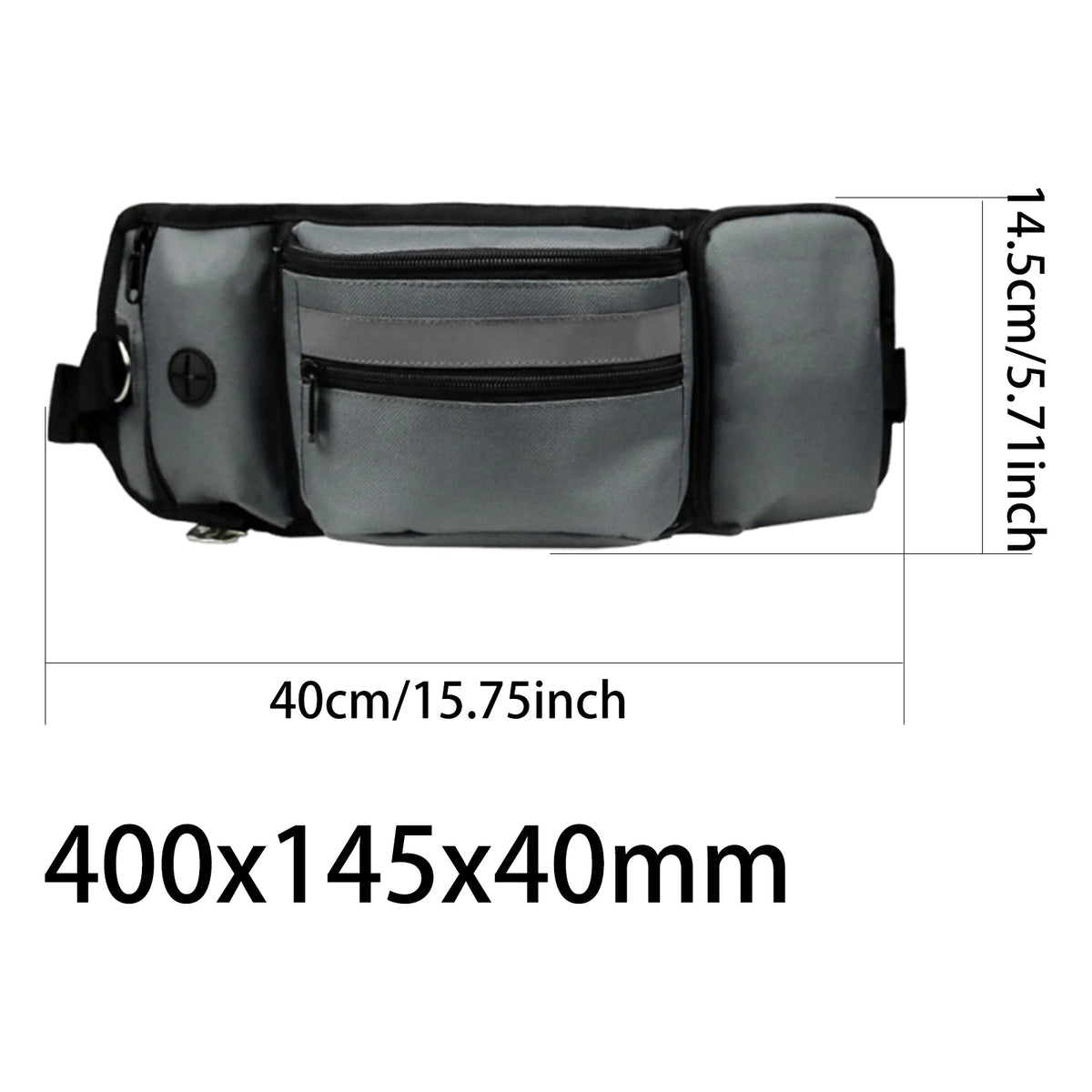Dog Walking Fanny Pack – Treat Pouch & Poop Bag Dispenser Dog Training Bag Vue
