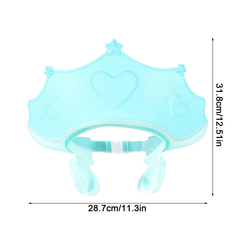Baby Bathing Shower Shower Soft Cap Adjustable Hair Wash Hat For Kids Ear Protection Safe Children Shampoo Protect Head Cover Vue
