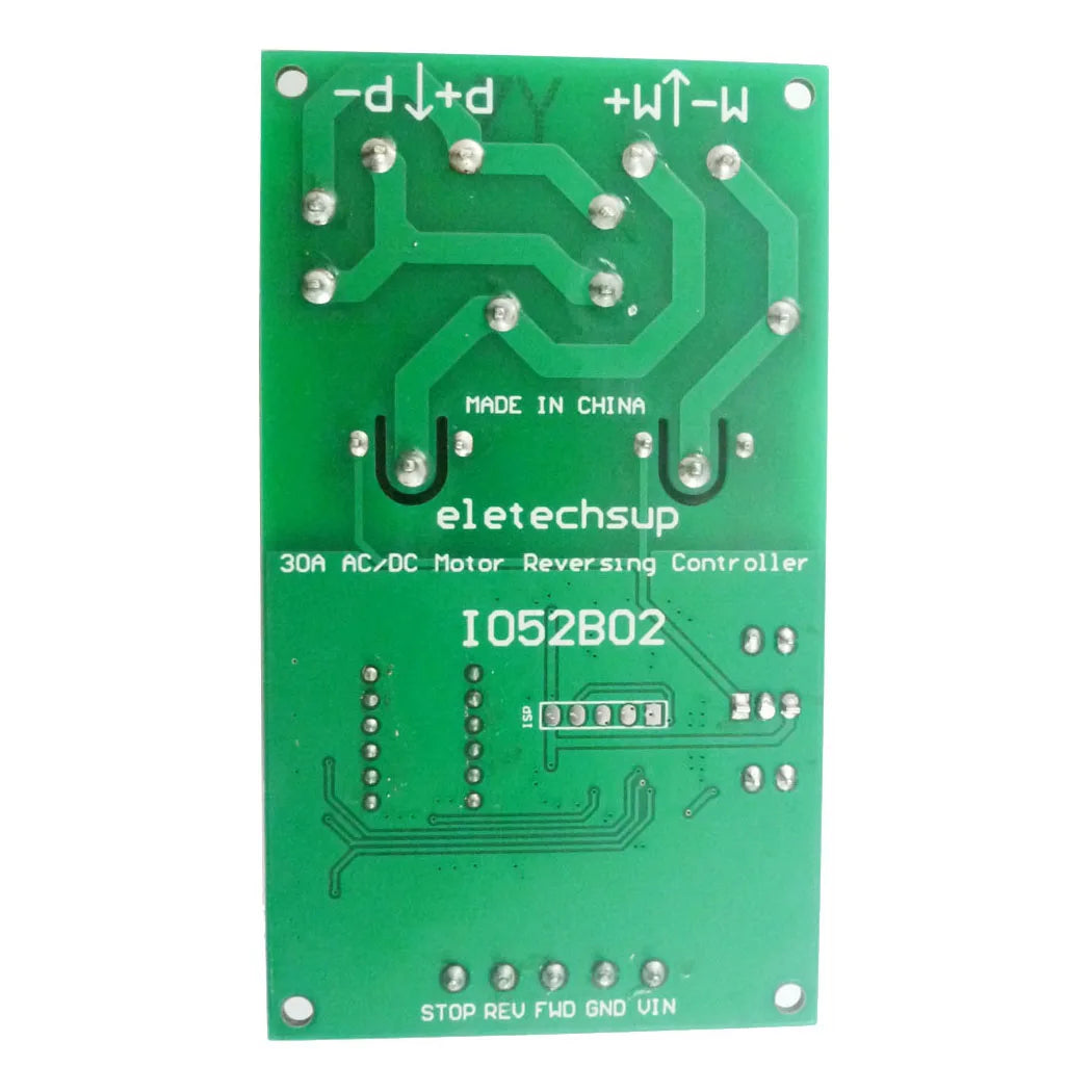 DC12V 30A Multi-functional Motor Forward and Reverse Controller Motor Start and Stop Controller Time Delay Limit Switch Relay Vue