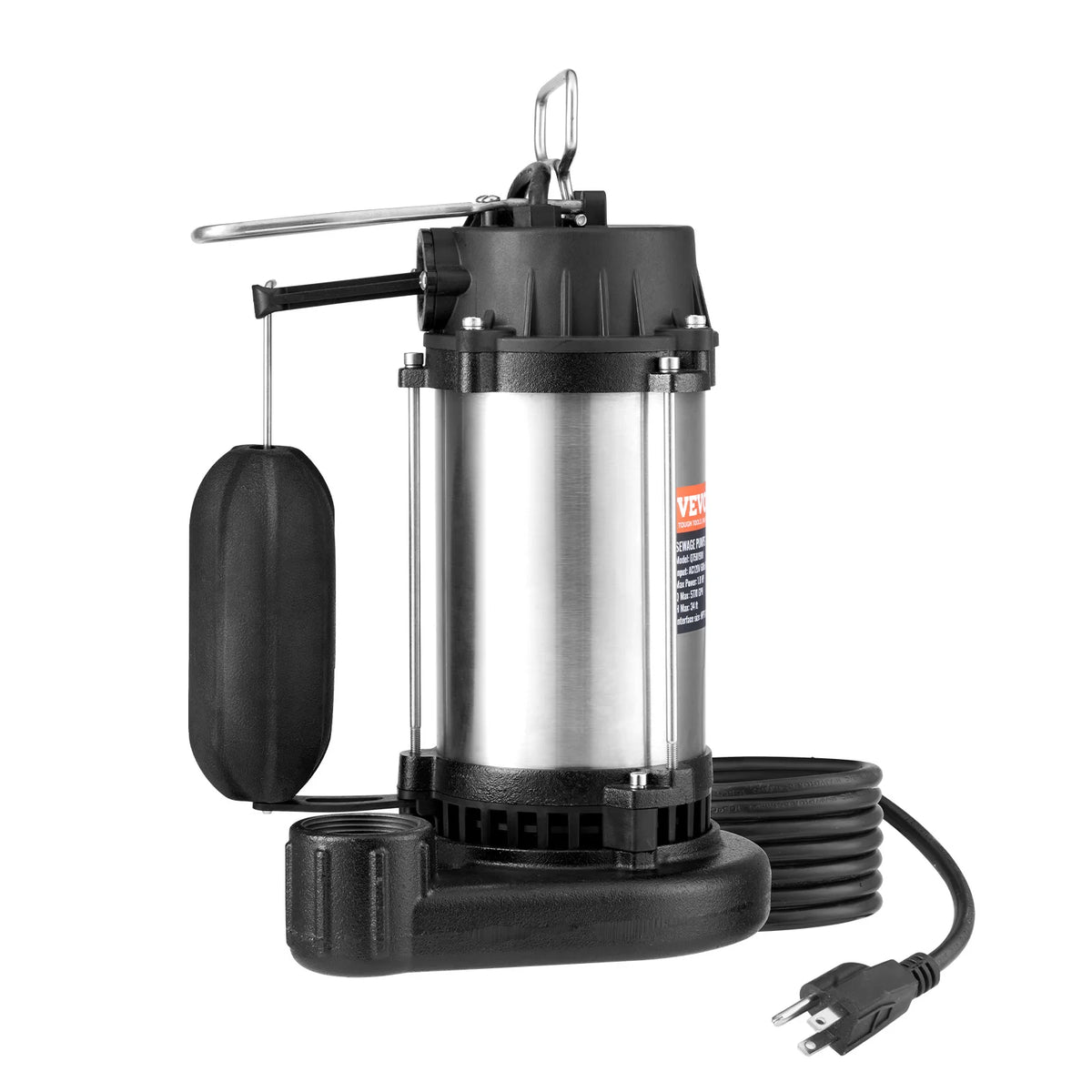 Submersible Sewage Sump Pump Cast Iron Auto Float Switch | SucceBuy Submersible Sump Pump Vue