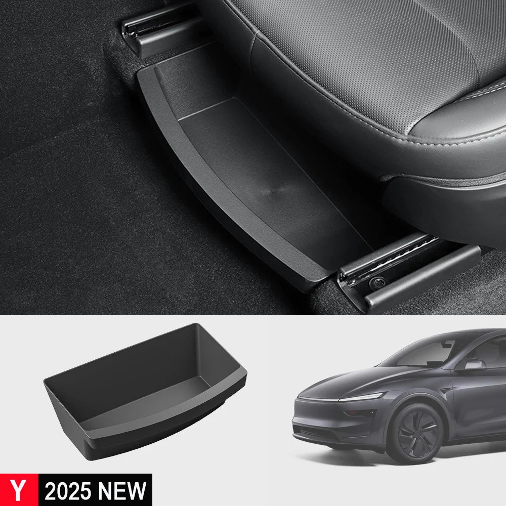 Tesmayx Under Seat Storage for Tesla 2025 New Model Y Juniper Launch Drawer Type Lower Umbrella Tissue Box Case Vue
