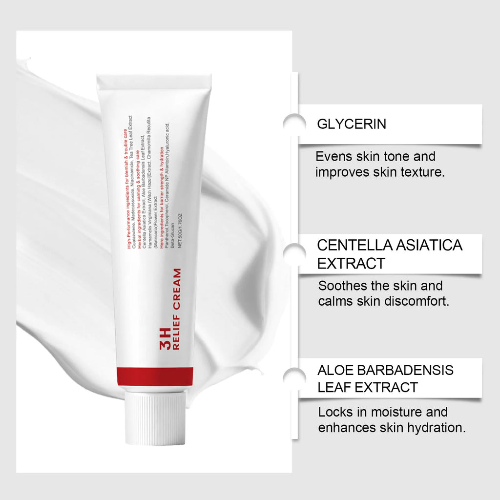 Centella Asiatica Moisturizing Cream - Lightweight & Hydrating, Facial Moisture Replenishment, Daily Face Moisturizer Vue