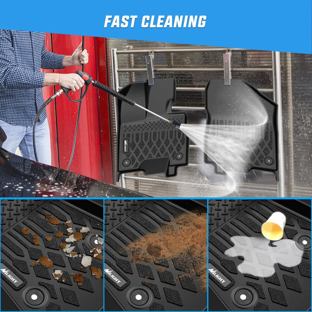Nilight Custom Fit TPE Floor Mats All Weather Waterproof Heavy Duty Car Floor Liners for Toyota Sienna 2013-2020 7 Passenger & 2021-2024 8 Passenger, Anti-Slip Interior Protection Auto Accessories Vue
