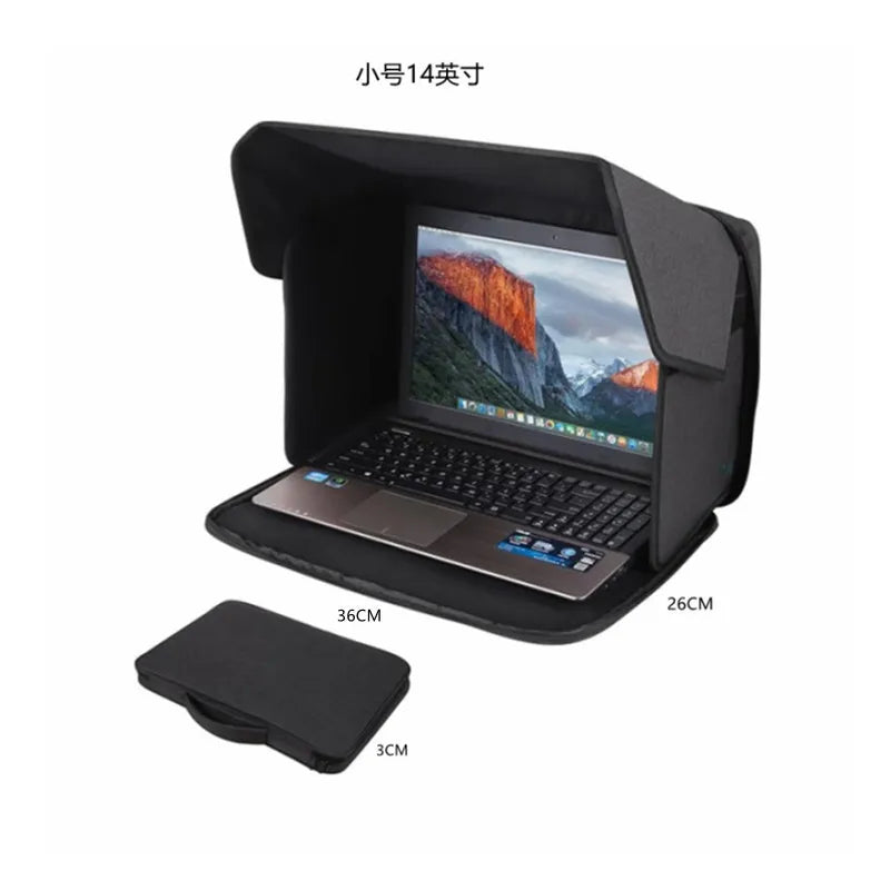Spot Hot-selling Outdoor Laptop Sunshade Computer Privacy Cover Foldable Portable Protective Cover Vue