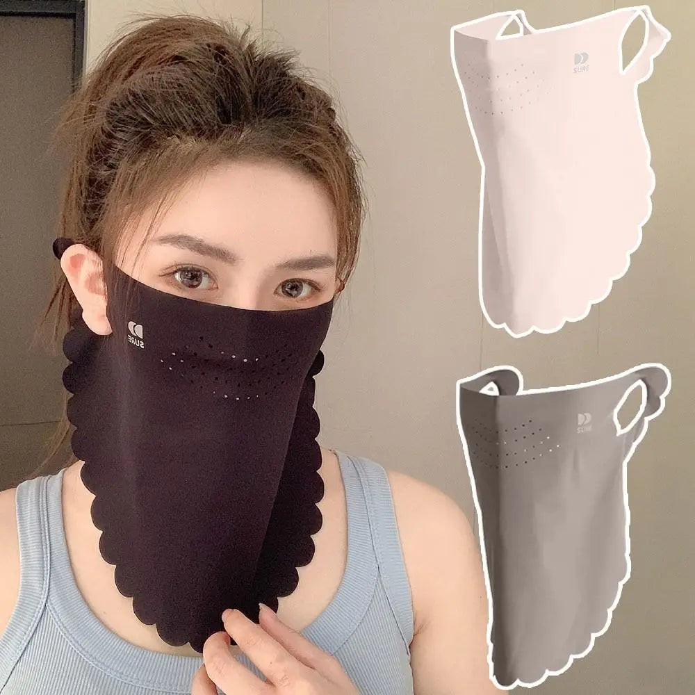 UPF50+ Sun Protection Mask Breathable Dustproof Sunshade Face Neck