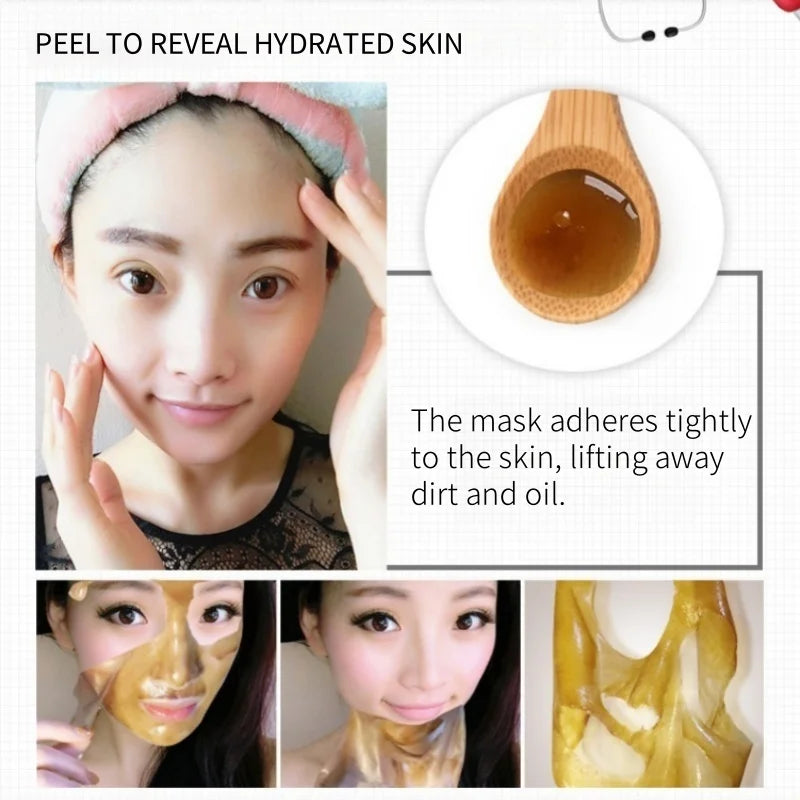 60g Peel-Off Mask, Containing Bamboo Charcoal, Glycerin and Other Skin Care Ingredients, Has a Fine, Soft Texture That Is Easy to Spread, Forms a Film Quickly, and Helps Absorb and Cleanse the Skin, Easily Removing Skin Oil a Vue