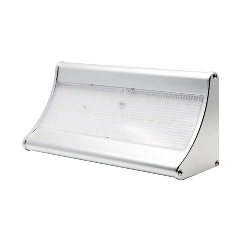ABKW-Outdoor Courtyard Waterproof Solar Wall Light Waterproof Solar Wall Light LED Body Sensor Light Garden Lighting Wall Light Vue Silver 60 Light