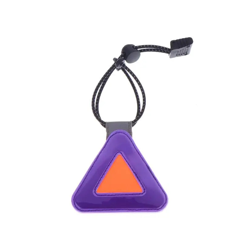 Reflective Triangle Patch for Night Riding Visibility and Safety Vue Purple