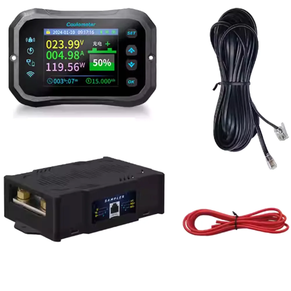 KM105 KM160F WIFI version wireless remote RV electricity meter dedicated voltmeter coulomb meter Vue