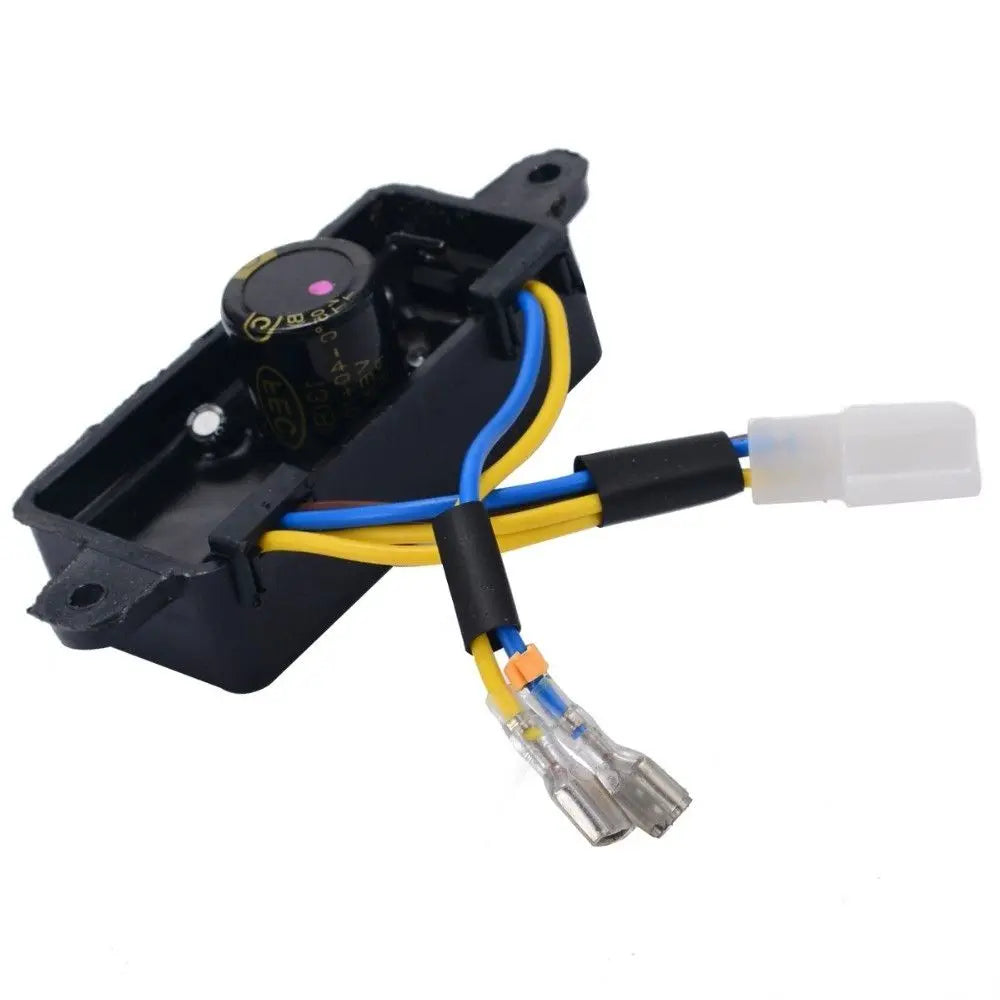 Practical Electric Start Automatic Generator Parts Voltage Regulator Rectifier Single Phase AVR 2KW-3KW Vue black