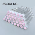 50Pc Reusable Eyebrow Brush Tube Eyelash Brush Eyebrow Brush Replaceable Dust-proof Sparkling Diamond Makeup Brush Vue 50pcs-pink-A
