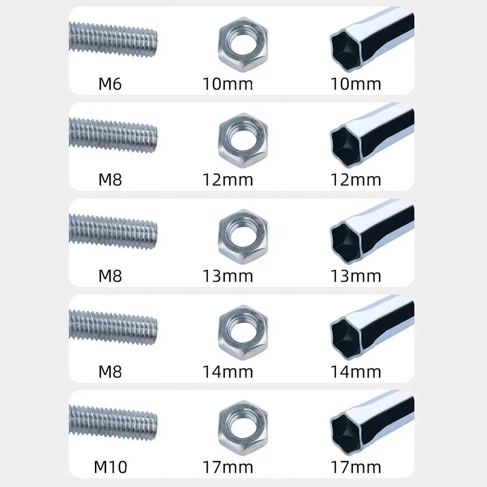 Ceiling Leveling Sleeve Set – Hollow Socket Wrench 10–17mm Socket Wrench Set Vue