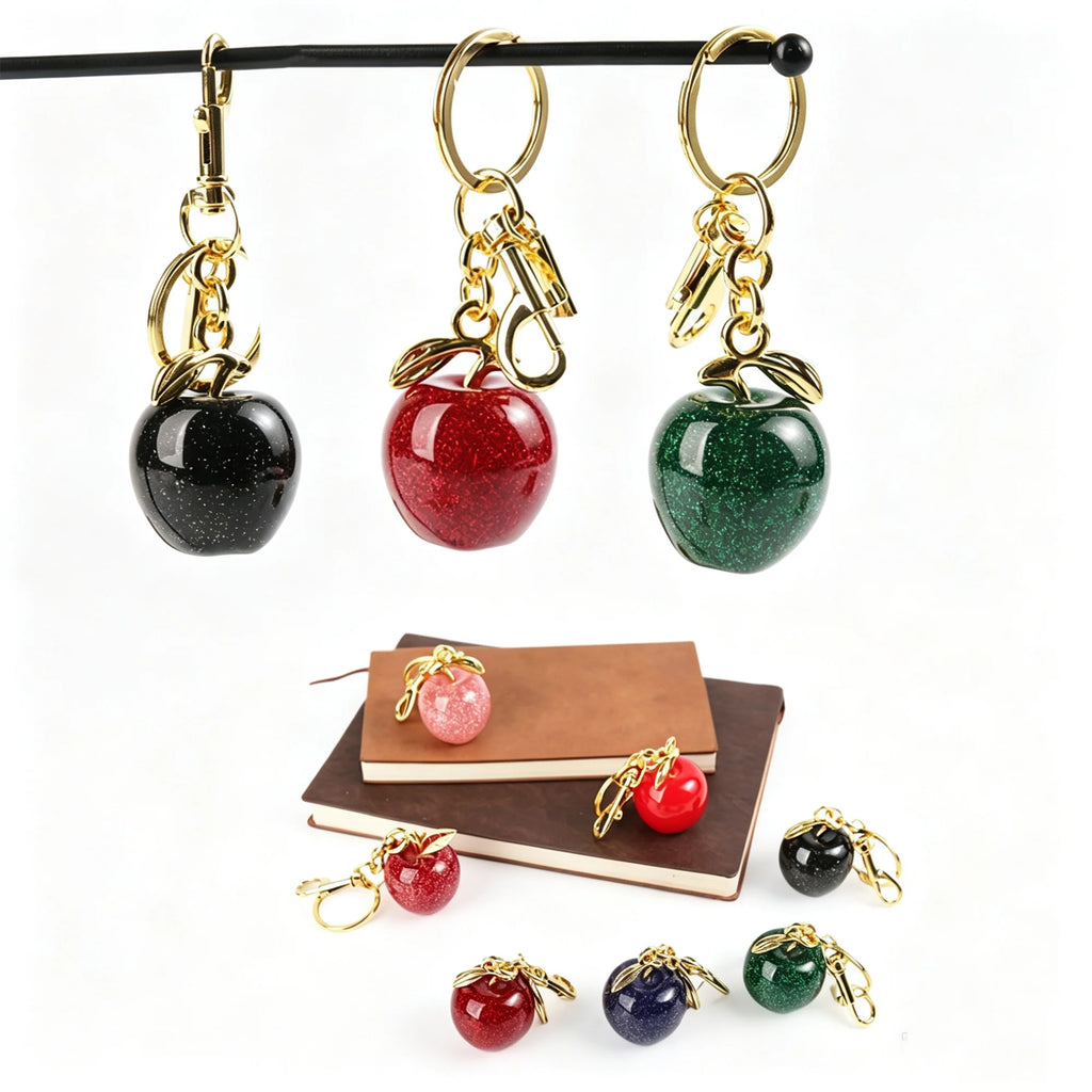 Fashion Delicious Red Cherry Keychain Summer Fruits Cherries Pendant Keyring For Women Men Jewelry Bag Key Accessories Gift Vue