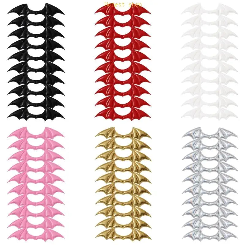 PU Leather Demon Wings Costume Accessories – 10pcs Set Costume Accessories Vue