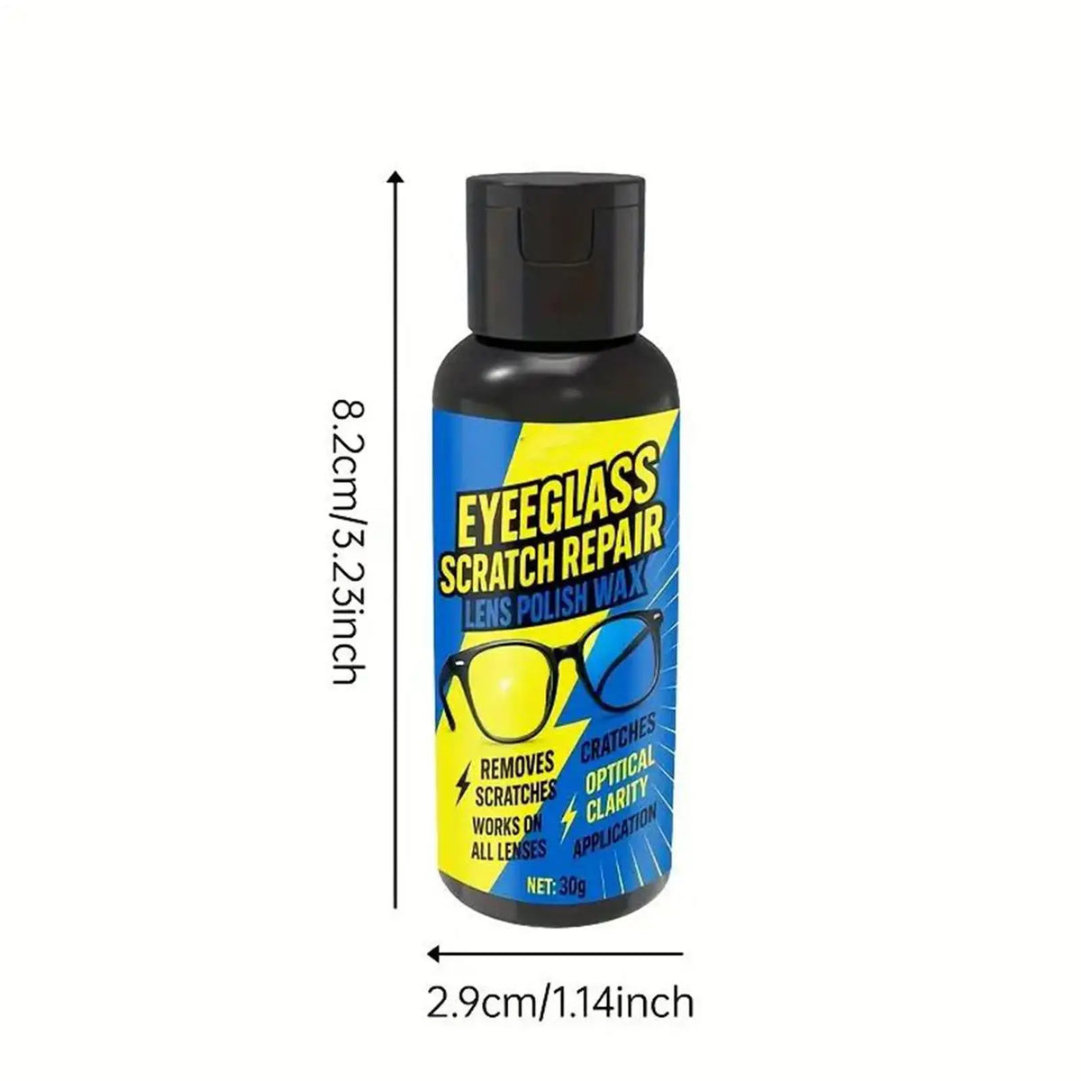 Scratch Remover for Eyeglasses Yellowing Sunglasses Cleaner Eyeglasses Shiny Solution Scratch Remover for Sunglasses Watch Vue