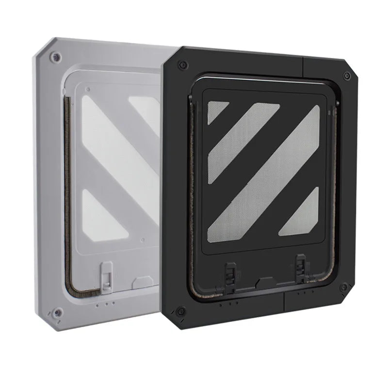 Anti-mosquito Pet Dog Screen Door Lockable Cat Screen Door Magnetic Self-Closing Screen Dog Fence Locking Function Gate Pet Door Vue