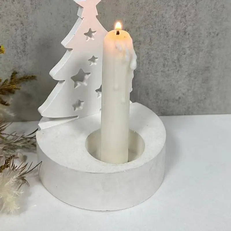Silicone Christmas Tree Mold – Candle Holder & Resin Casting Silicone Craft Mold Vue