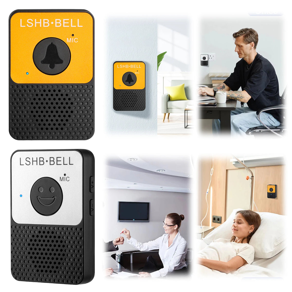 APWIKOGER Wireless Intercom Doorbell – 800ft Range & LED Flash Wireless Intercom Doorbell Vue