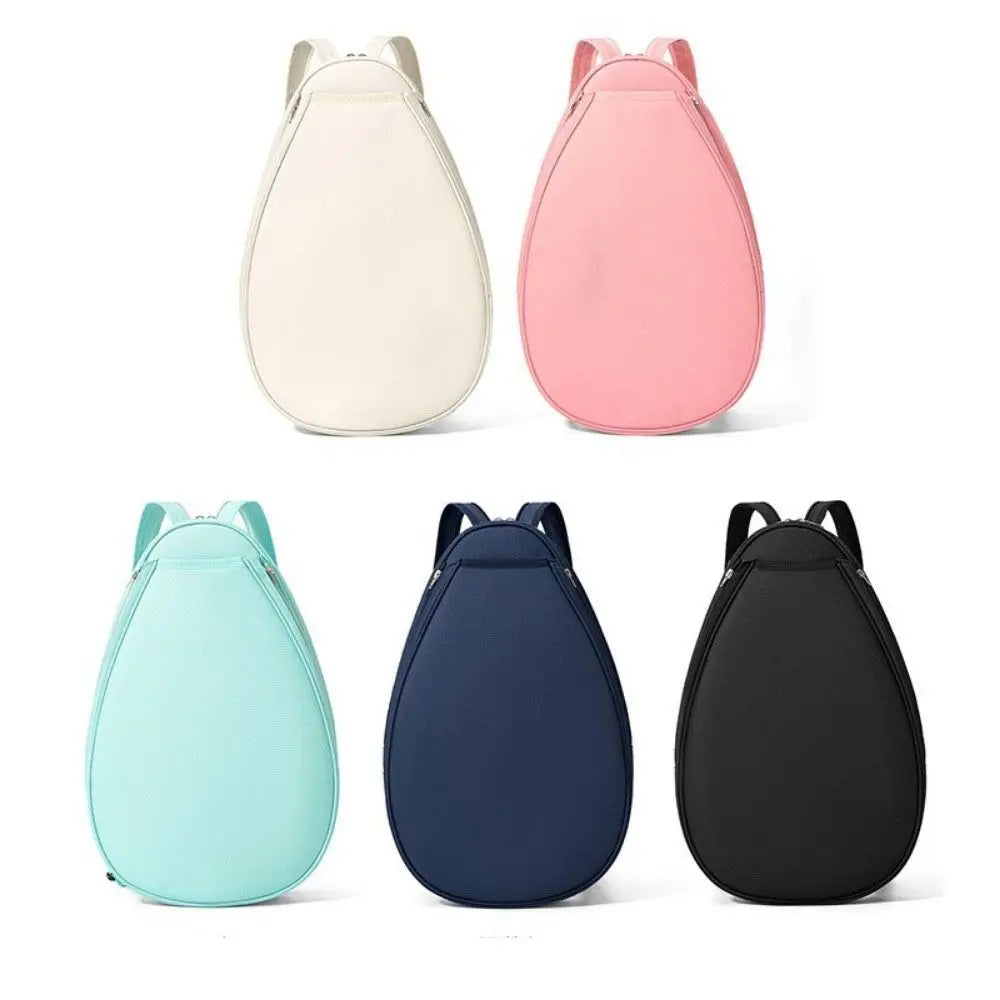 Large Capacity Tennis Backpack Waterproof Zipper Closure Pickleball Backpack Lightweight Solid Color Racquet Bag Vue