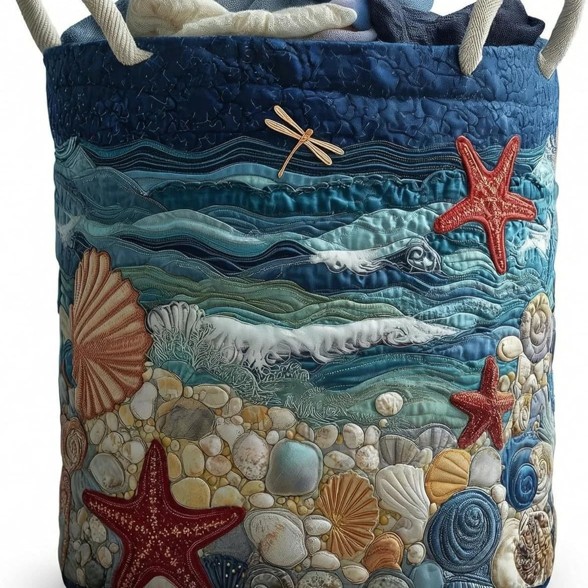 Quilted Laundry Storage Basket Dustproof Hamper Foldable Clothes For Home Bedroom Bathroom Dorm Cozy Gift Vue S A3