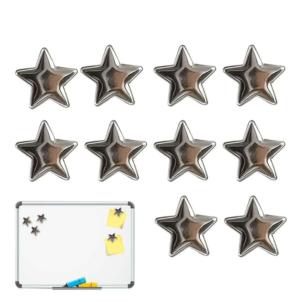 10PCS Cute Resin Star Refrigerator Magnets, Mini Fridge Decor Stickers for Home Office Cabinet, Party Favors Locker Decoration Vue