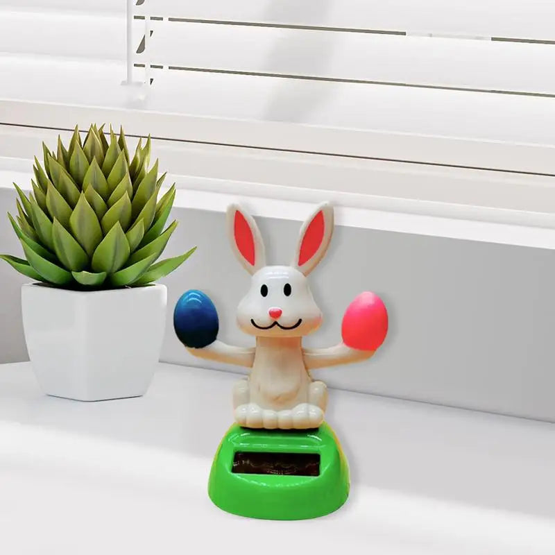 Solar Dancing Bunny – Cute Rabbit Car & Desk Decoration Solar Dancing Decoration Vue