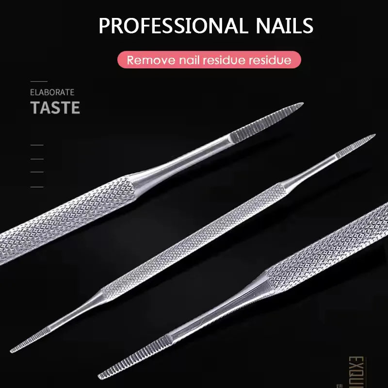 Stainless Toe Nail Ingrown Toe Nail Lifter File Double Ended Sided Manicure Pedicure Toenails Clean Foot Care Correction Tool Vue