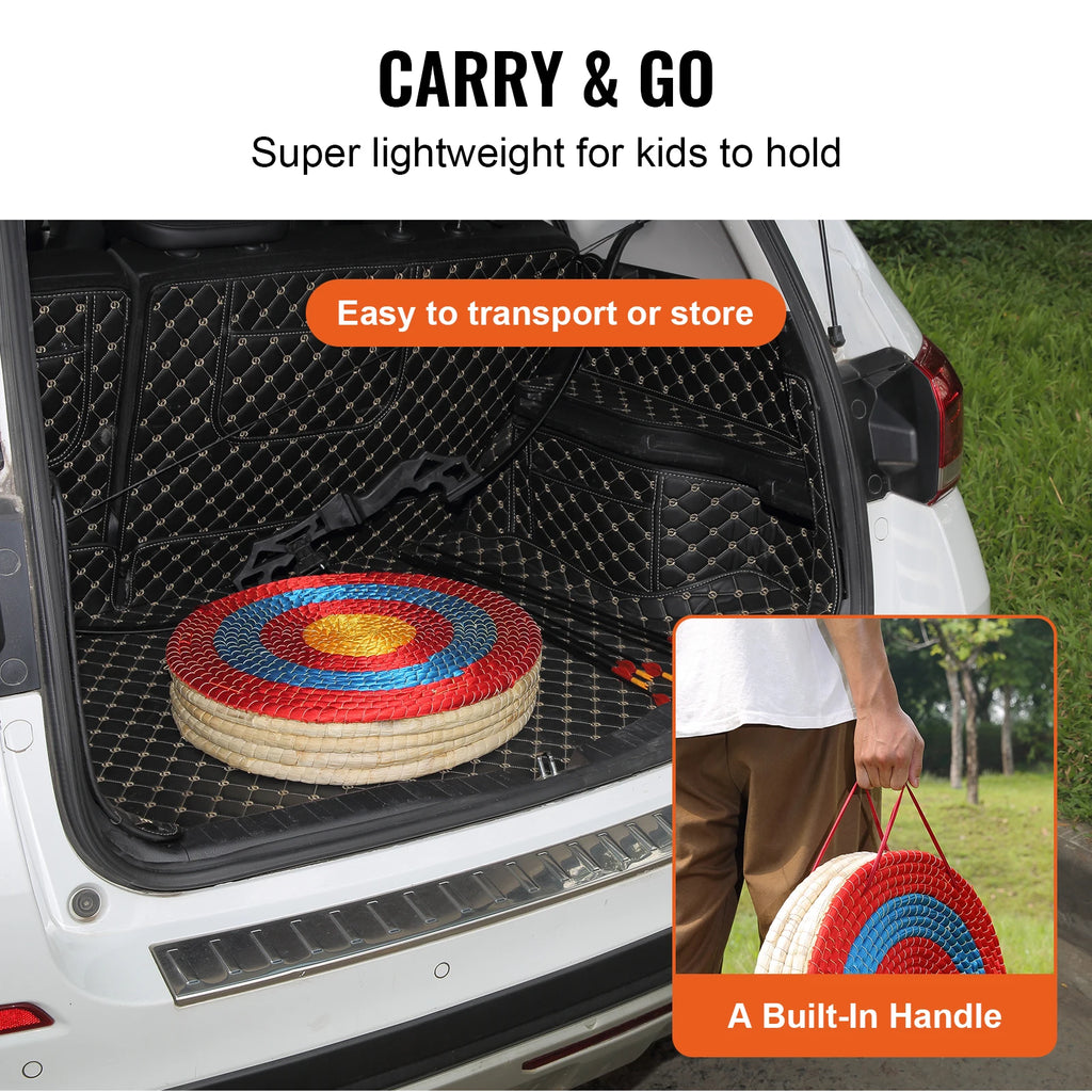 20" Traditional Straw Archery Target – 5-Layer Round Bow Target Archery Target Vue