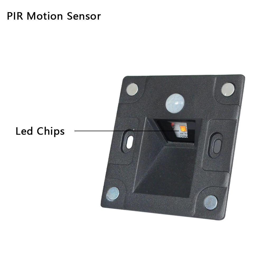 SANDIY Motion Sensor LED Stair Light – IP65 Waterproof Step Lamp Motion Sensor Step Light Vue