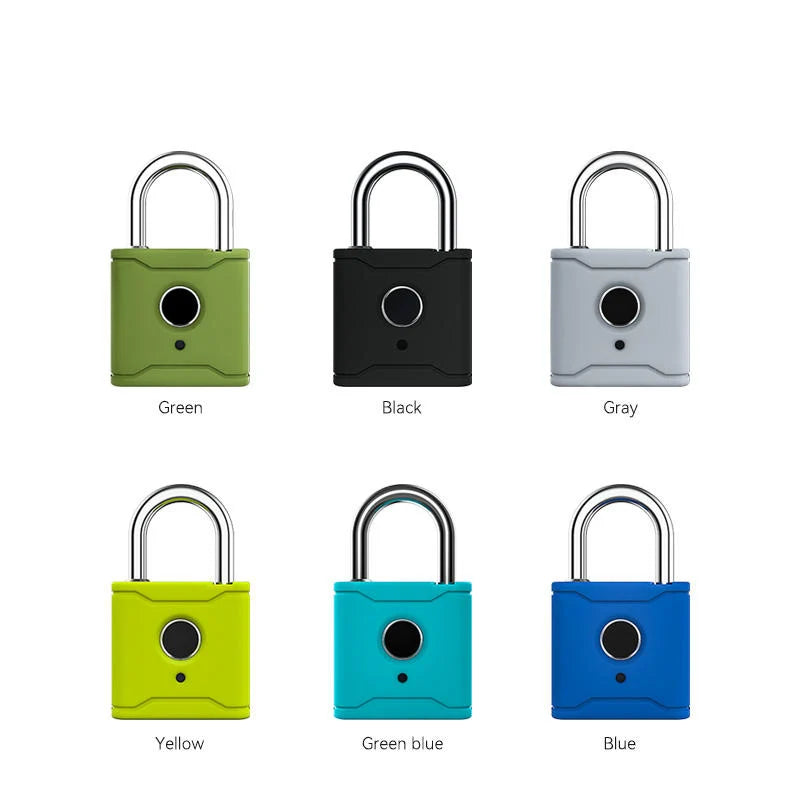 Waterproof Travel Portable Security TTlock App Keyless Biometric Padlock With Fingerprint Reader Vue