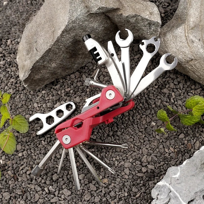 Portable Folding Bicycle Repair Tool Set Inner Hexagon Screwdriver Repair Mountain Bike Removal Wrench Accessories Vue