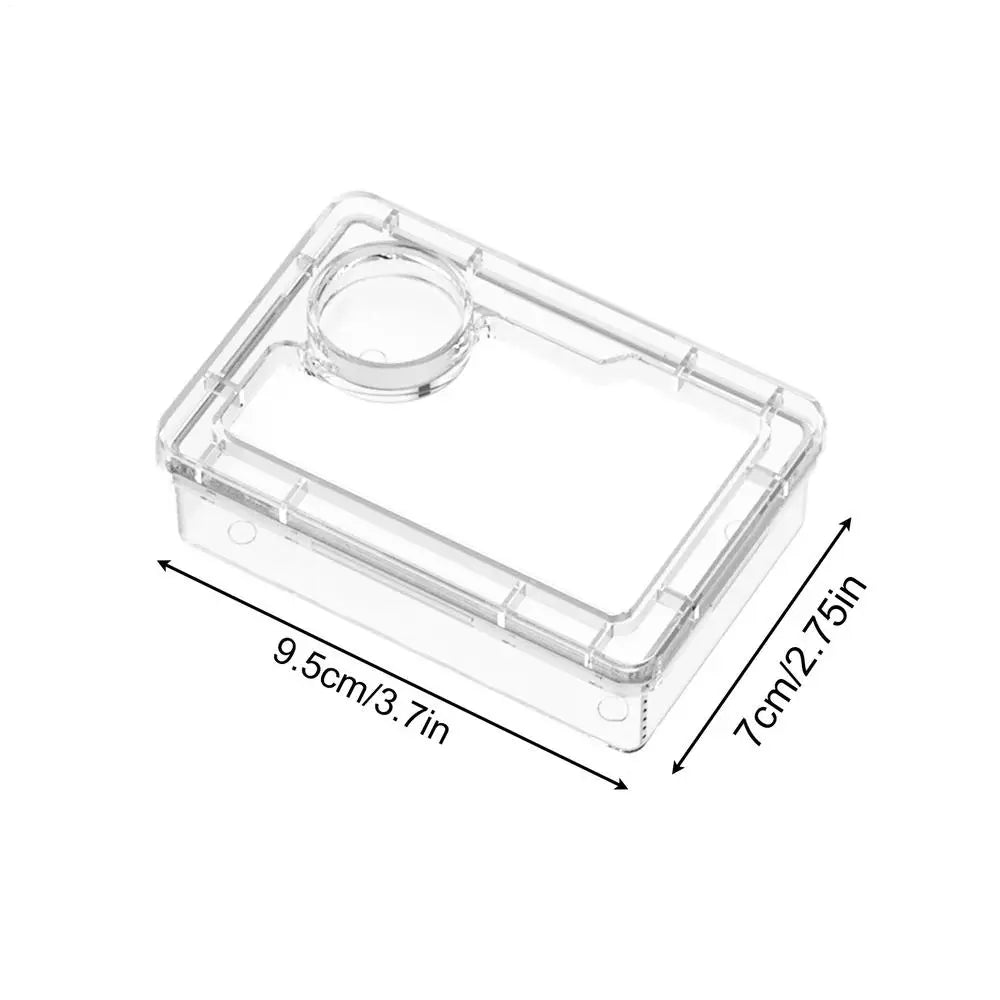 Safe Escape Proof Compartment Reptile Food Dish for Leopard Gecko Hermit Crab Frog Spider Chameleon Iguana Lizard Tarantula Vue White