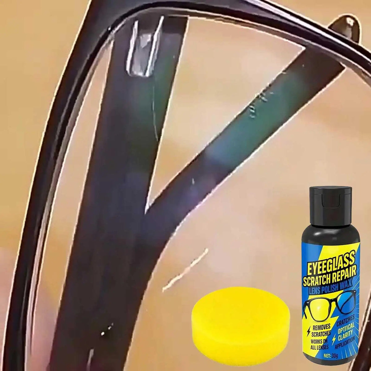 Scratch Remover for Eyeglasses Yellowing Sunglasses Cleaner Eyeglasses Shiny Solution Scratch Remover for Sunglasses Watch Vue