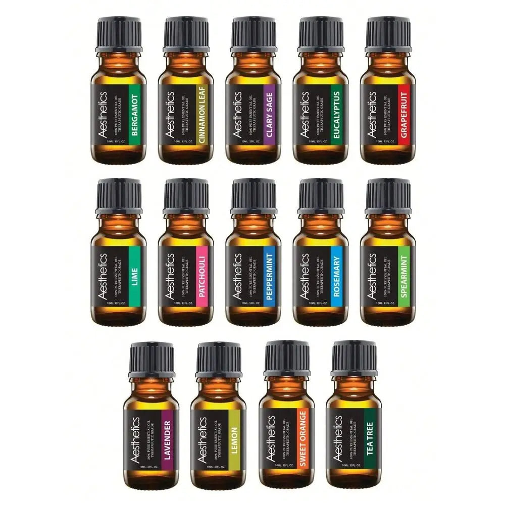 100 Pure TherapeuticGrade Essential Oils Set Natural Aromatherapy 33 FL.OZ Vue United States 14-Pack