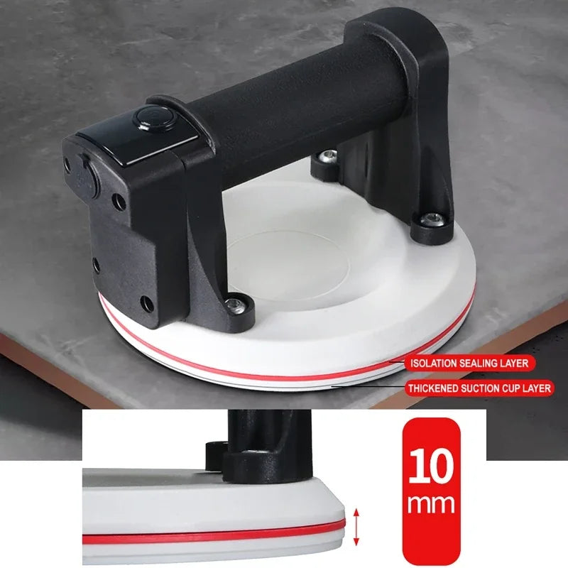 Electric Vacuum Suction Cup 6" 200KG Heavy-Duty Glass Tile Lifter Vacuum Suction Cup Lifter Vue