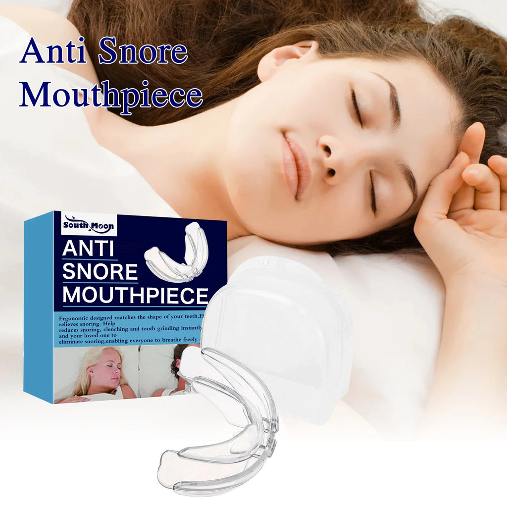 Anti-Snoring Mouth Guard, Flexible Snug Night Sleep Mouthpiece for Stopping Snoring & Teeth Grinding, Dental Protection Brace Vue