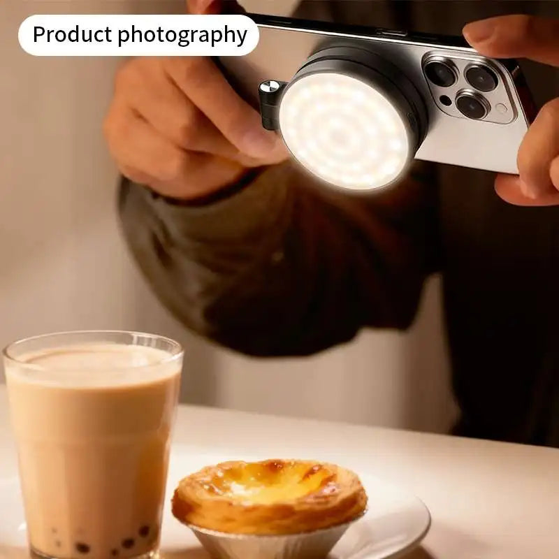 Smartphone Magnetic Fill Light Mini Selfie Light 3 Modes Adjustable Brightness for Phone Vue