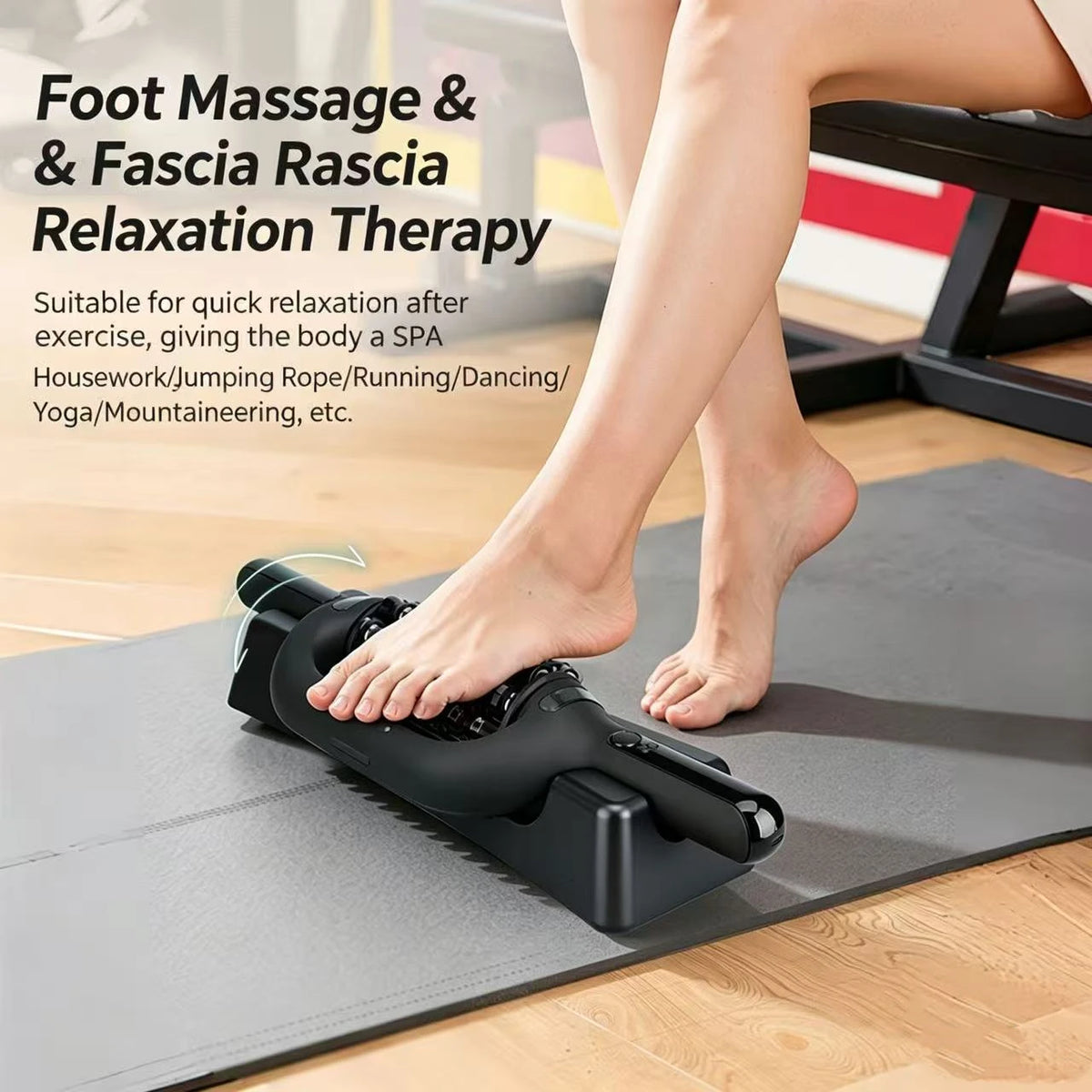 Electric Roller Massage Impactor Deep Tissue Red Light Heat Rechargeable Muscle Relaxer Vue