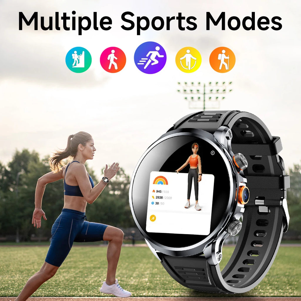 New Smart Watch SIM NFC GPS 4G WIFI 32GB 10-day battery life Health Monitor Sport Video Calls 1.85''Big Screen Android Men Women Vue