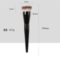 Tongue & Round Head Foundation Brush Ultra Soft Dense Bristles Concealer Makeup Brush Low Powder Cosmetic Concealer Makeup Brush Vue Round Head
