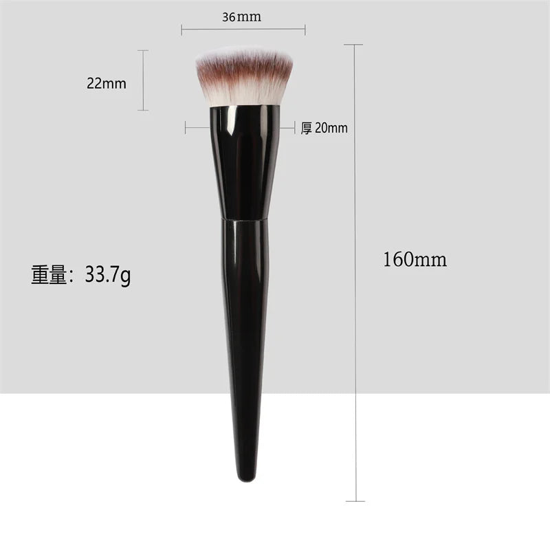 Tongue & Round Head Foundation Brush Ultra Soft Dense Bristles Concealer Makeup Brush Low Powder Cosmetic Concealer Makeup Brush Vue Round Head