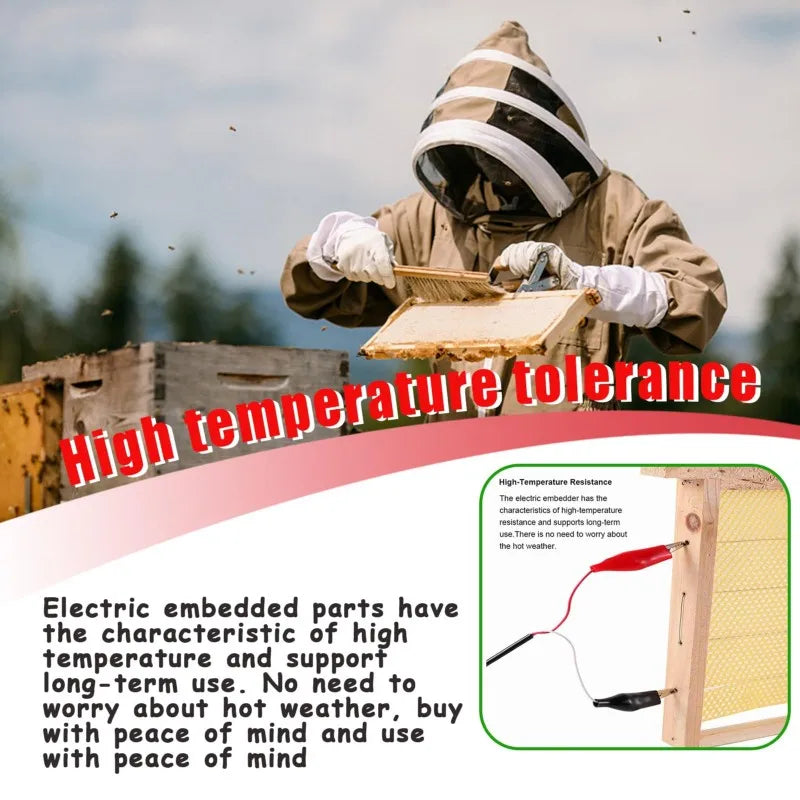 ABKW-For Beehive Electric Embedder 60W Heating Device Wax Foundation Wire For Bee Keeper Tool EU Plug Vue