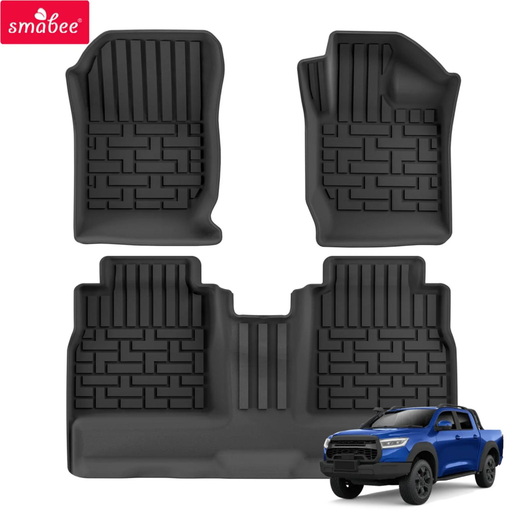 Smabee TPE Floor Mats GWM Cannon Great Wall Poer 2019-2024 RHD Car Floor Mats Vue
