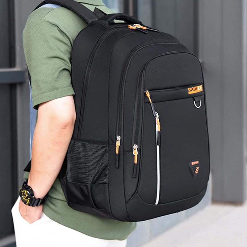 Neutral Multi-layered Backpack Men Women Various Pockets Suitable