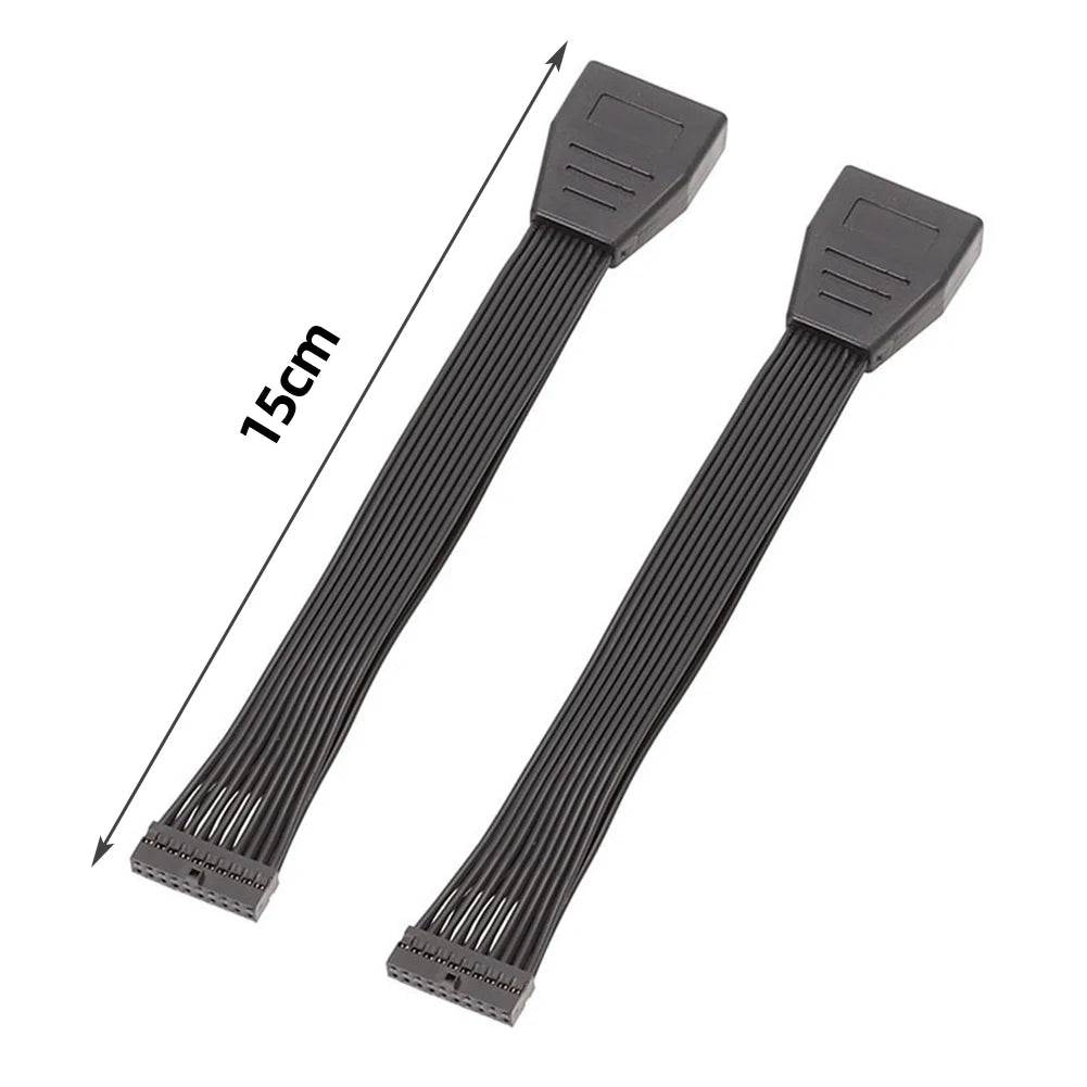 USB3.0 Female To USB3.0 Male Motherboard Adapter Cable 19P 20Pin Extension Conversion Cable Header Extension Cable for Computer Vue