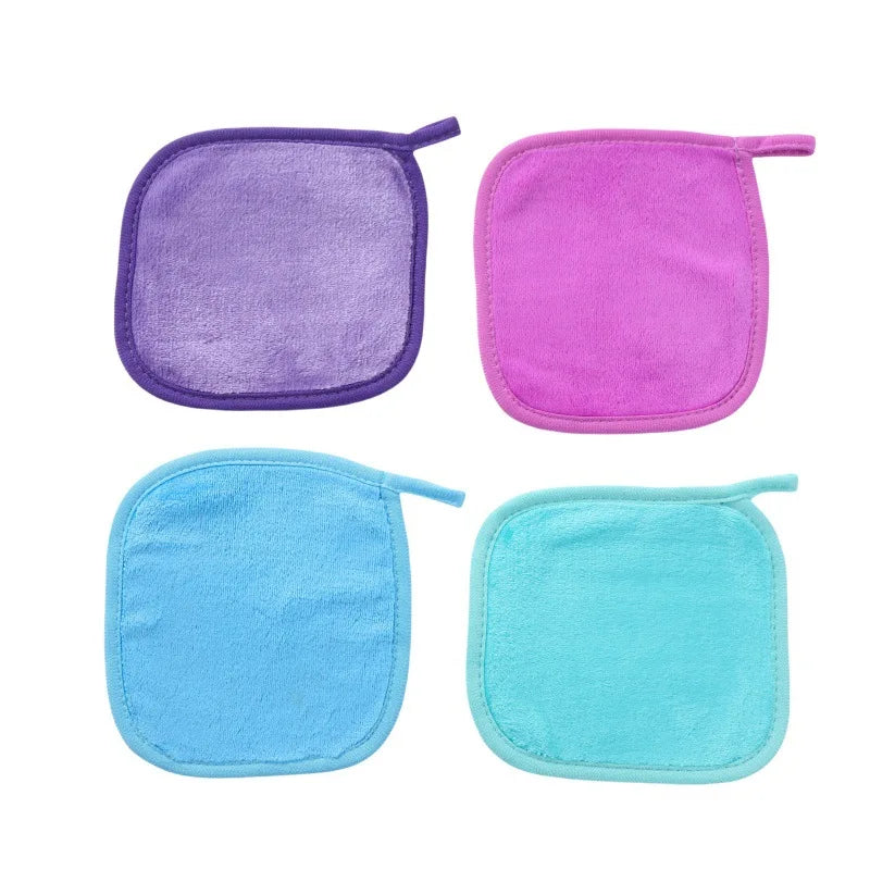 1Pc Microfiber Face Cloths Reusable Makeup Remover Cloth Makeup Towels Face Deep Cleaning Pads Skincare Beauty Tools Vue